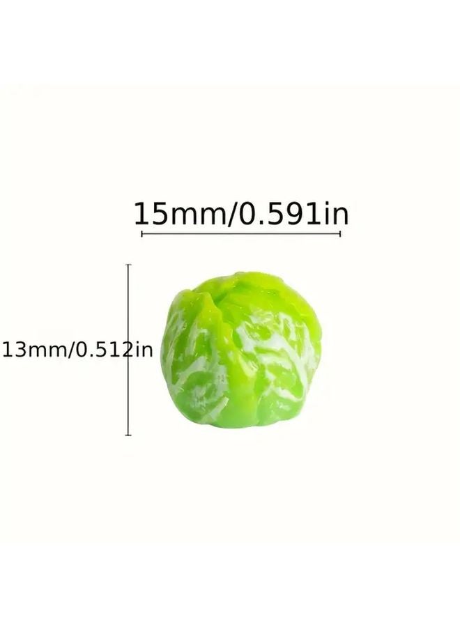 Random 15pcs Mini Cabbage Shovel Fence Resin Garden Ornament DIY Craft Decoration - Image 5