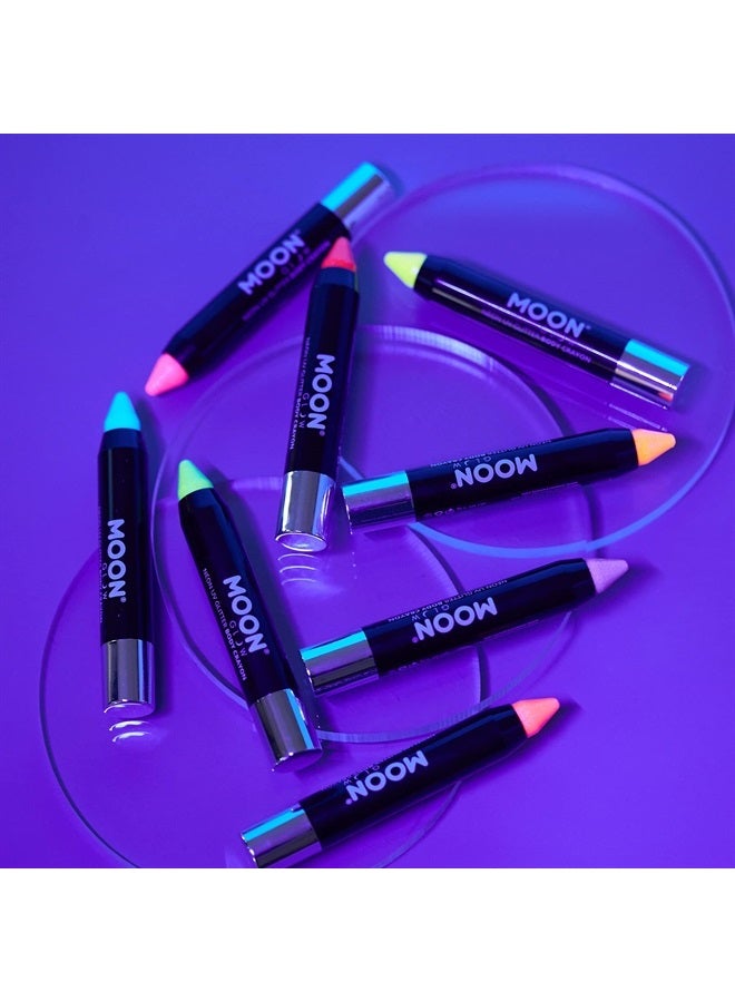 Moon Glow Neon Uv Glitter Body Crayons, Green, 3.5g Single - Image 5
