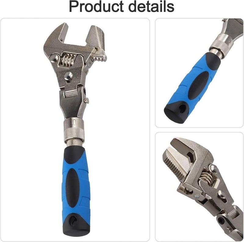 مفتاح قابل للتعديل وممدد 10 بوصة متعدد الوظائف للمياه والكهرباء وتكييف الهواء - Image 4