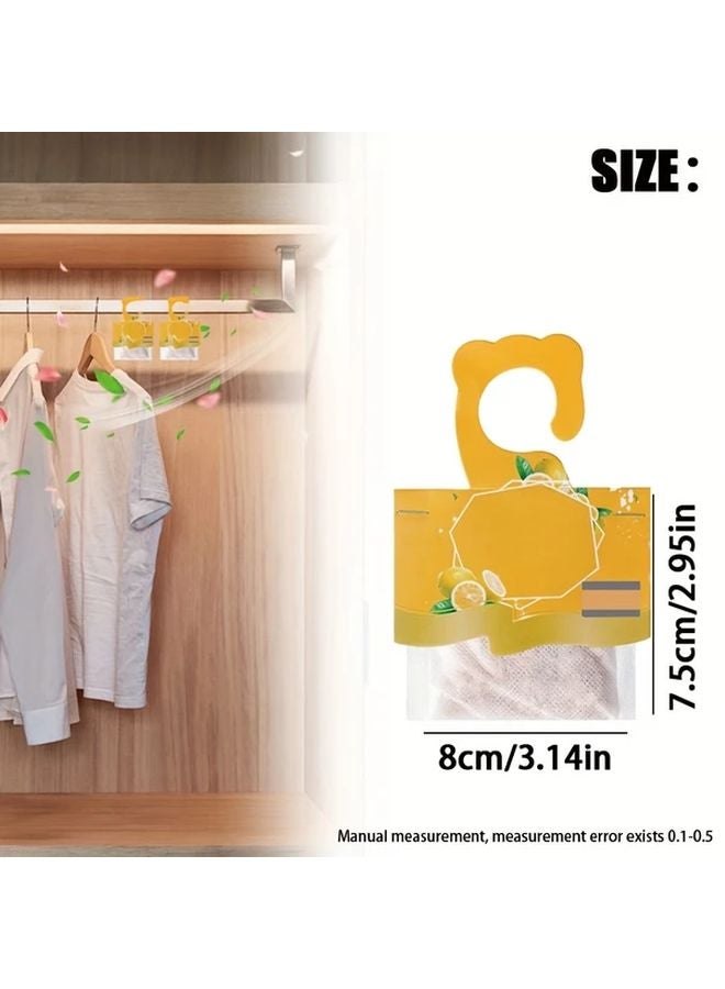 35 Pack Lemon Scent Sachets Long Lasting Hanging Pouches With Dried Flowers For Wardrobe Car - Image 4