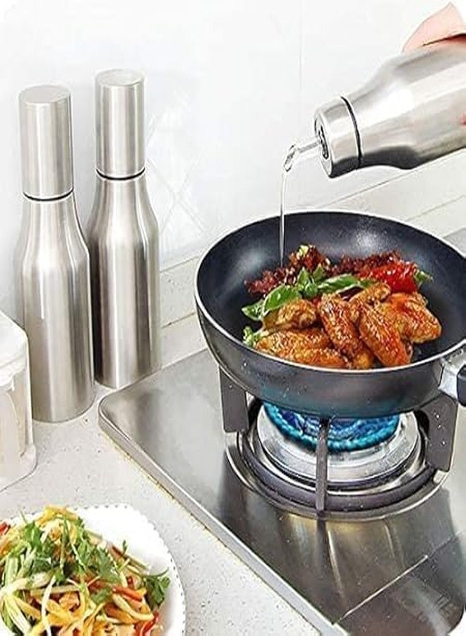 F4FIVE 1000ml Stainless Steel Oil Dispenser Oil Pot Drop Sauce Vinegar Bottle Kitchen Supply Cruet 1 -pic - Image 4