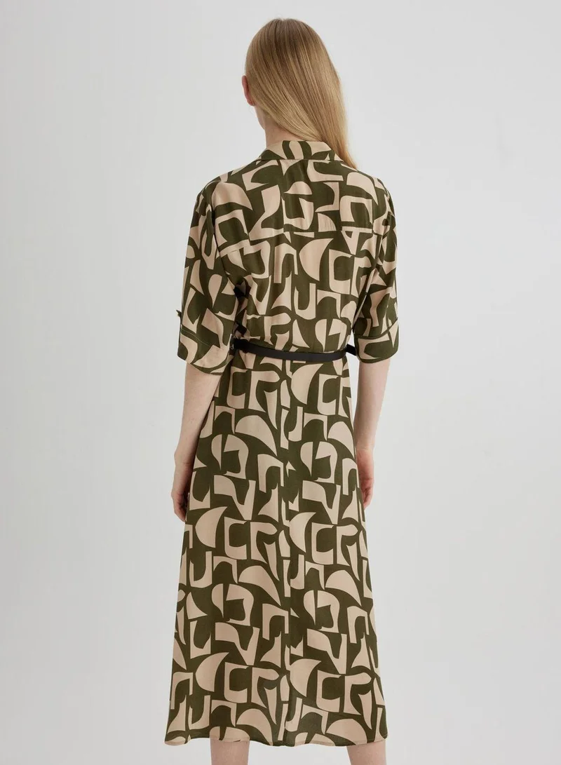 DeFacto Abstract Print Dress
