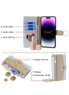 زبون جراب هاتف Honor 9X Lite Crossbody مصنوع من الجلد بنسيج الليتشي  - Image 3