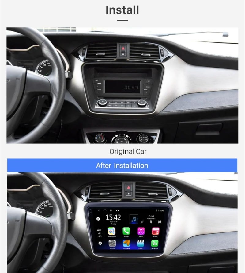 4k MRC Haima m3 android screen model 2016-2020 wireless carplay android auto reverse camera included ahd (6GB RAM 128 GB ROM) - Image 3