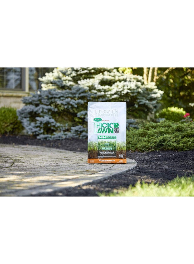 Scotts Scotts Turf Builder THICK'R LAWN Grass Seed, Fertilizer, and Soil Improver for Bermudagrass, 4,000 sq. ft., 40 lbs.  - Image 3