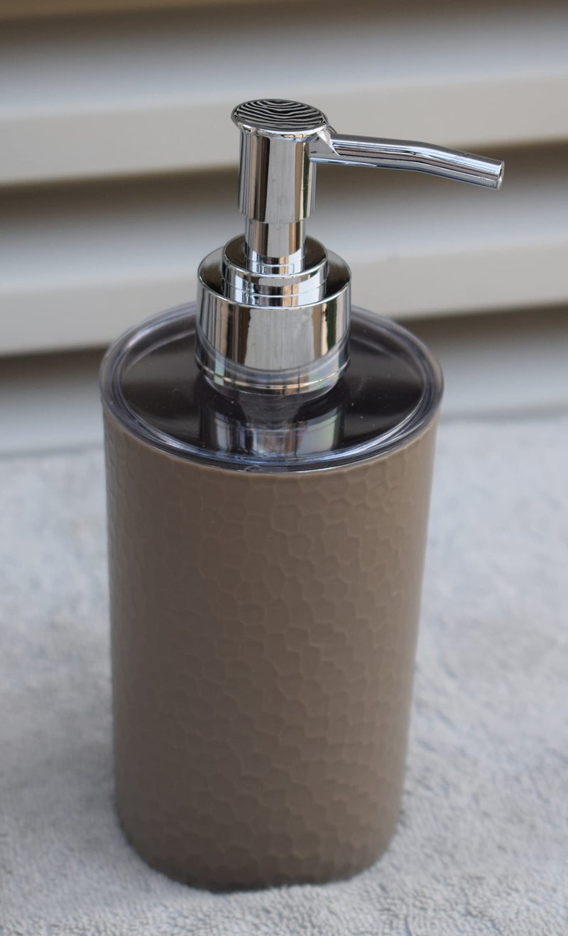 HARISTAR Liquid Soap Dispenser/Shampoo/Bottle Set with Pump for handwash in Bathroom, Kitchen Sink Chrome Finish top (Brown) - Image 2