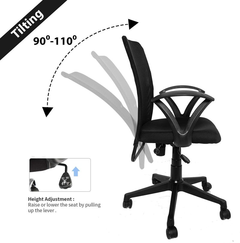 AUGASTRA A012 Mesh Office Executive Chair Black DIYDoItYourself - Image 3