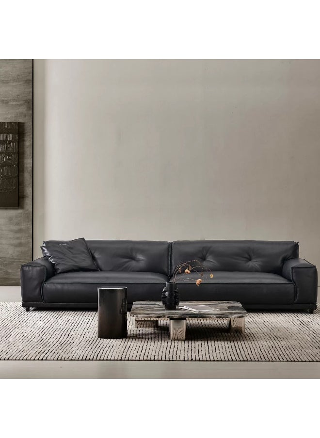 DIVINE FURNITURE LEATHER SOFA  - Image 3