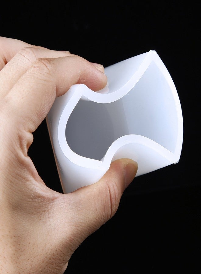 Jovitec 4 Pieces Square Resin Mold Cube Silicone Molds Resin Casting Molds for DIY Craft Making, 4 Sizes - Image 5