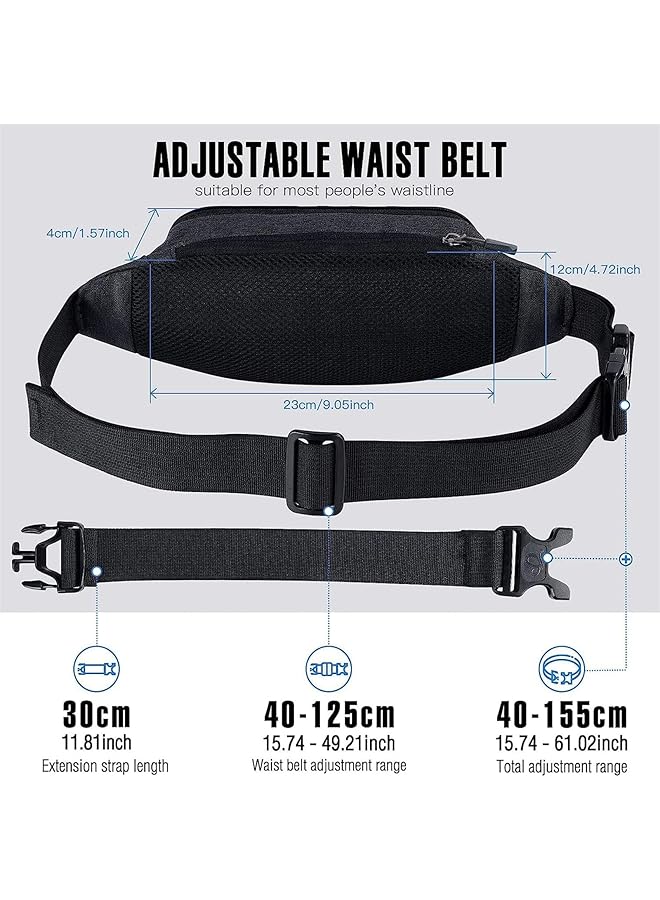 X spring Bumbag Waterproof Waist Pack with Adjustable Strap Slim Fanny Pack for Men and Women Lightweight Running Belt for Hiking Travel and Outdoor Activities - Image 5