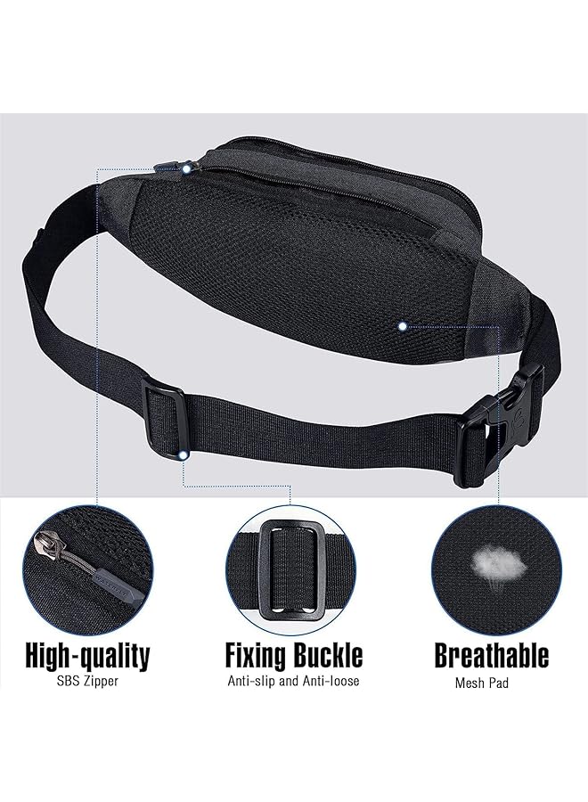 X spring Bumbag Waterproof Waist Pack with Adjustable Strap Slim Fanny Pack for Men and Women Lightweight Running Belt for Hiking Travel and Outdoor Activities - Image 4