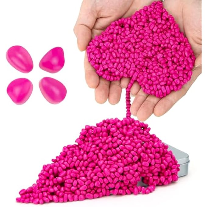 DYRDM 1000+ Original Ferrite Putty Rose Red, Fidget Toy Ferrite Stones for Stress Relief, Sensory Toy for Adults & Teens 14+, Holiday Stocking Stuffer, Ferrite Rocks Fidget Present for Office - Image 1