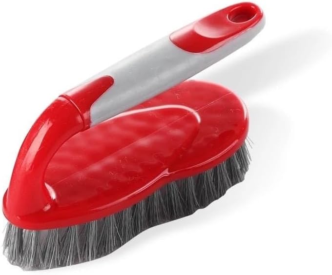 Comfort Grip Scrub Cleaning Brush - Red