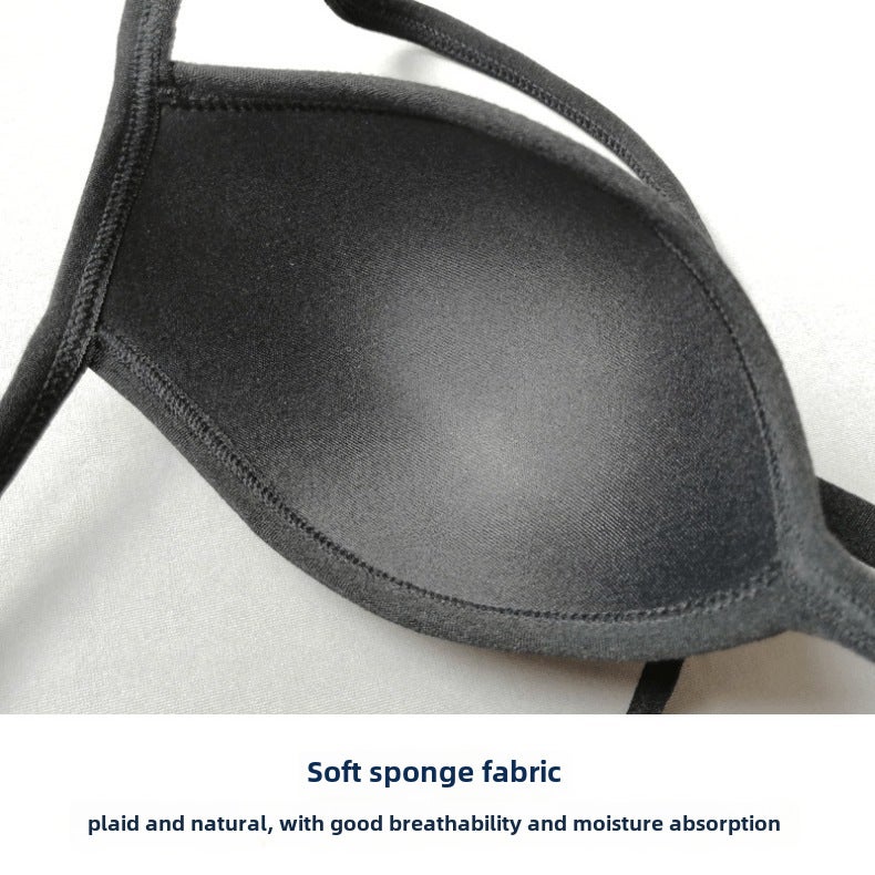 Mens Sponge Pouch Thong Underwear Black  - Image 4