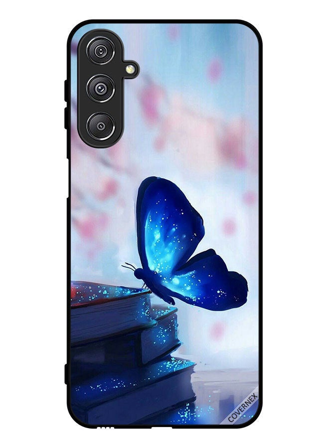 Covernex غطاء واقي لهاتف سامسونج جالاكسي M34 5G فراشة جالسة على الكتب - Image 1