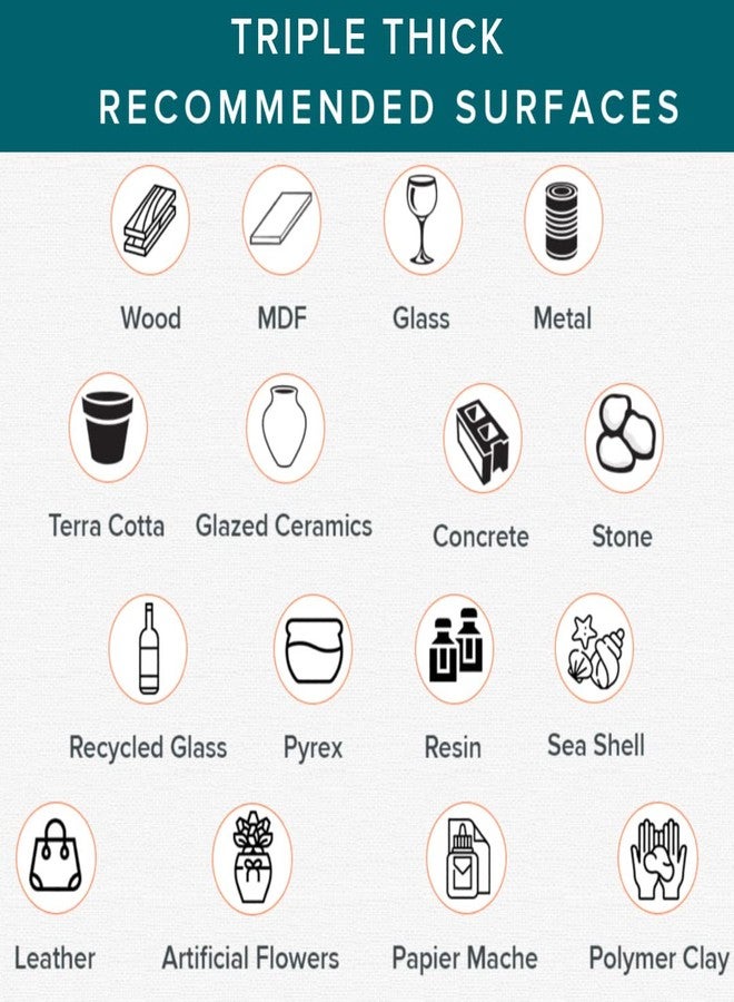 ديكوآرت طلاء لامع ثلاثي السماكة من ديكو آرت - برطمان، 8 أونصة سائلة (عبوة من 3 قطع) - Image 4