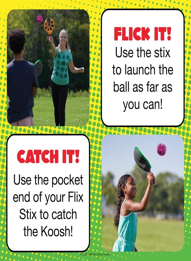 Koosh Flix Stix - Kids Outdoor Toys, Beach Toys, Plays Like Lacrosse, Kids Games, Outdoor Games for Adults and Family, Koosh Ball Included, Outdoor Play Toys, Screen-Free, Ages 6+ - Image 4