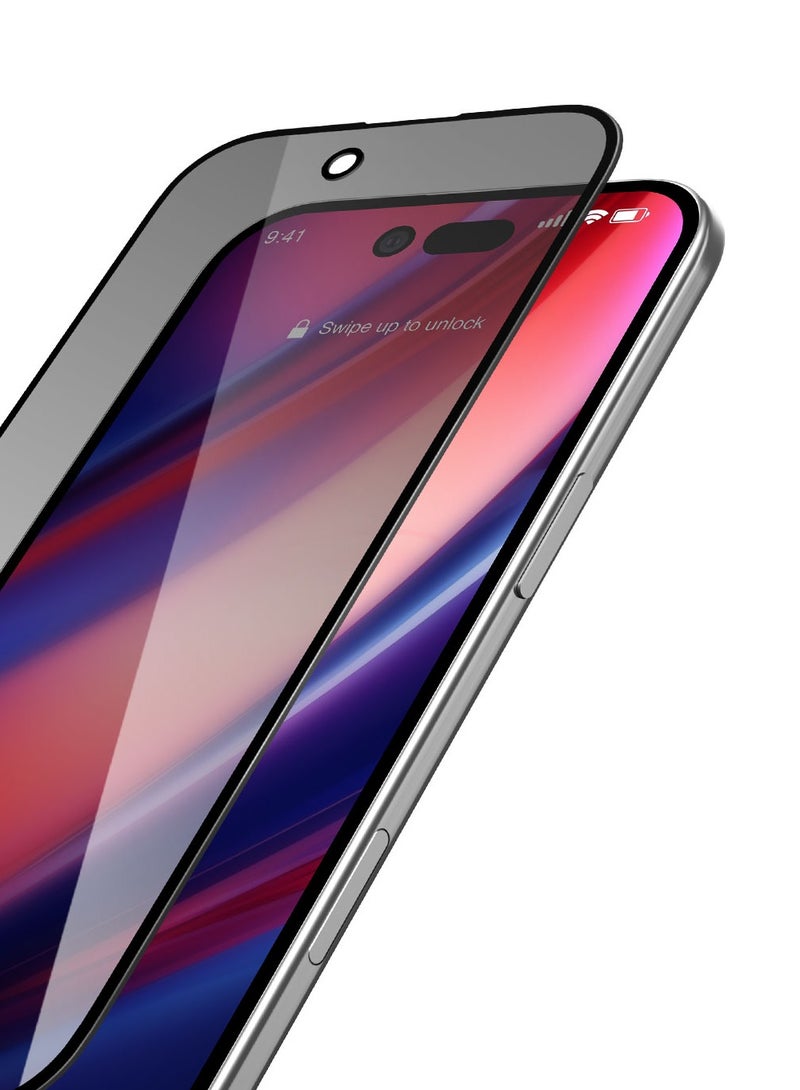 Moxedo Ultra Shield Premium Tempered Glass Screen Protector 9H Hardness Privacy for  iPhone 17 Air 6.5-inch 2025  Full Coverage Anti-Spy Protection with Auto-Align Easy Applicator - Image 1