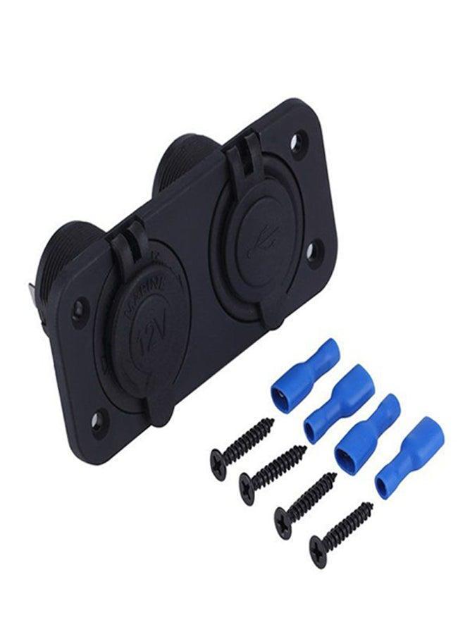 2 USB Adapter Charger Black - Image 2