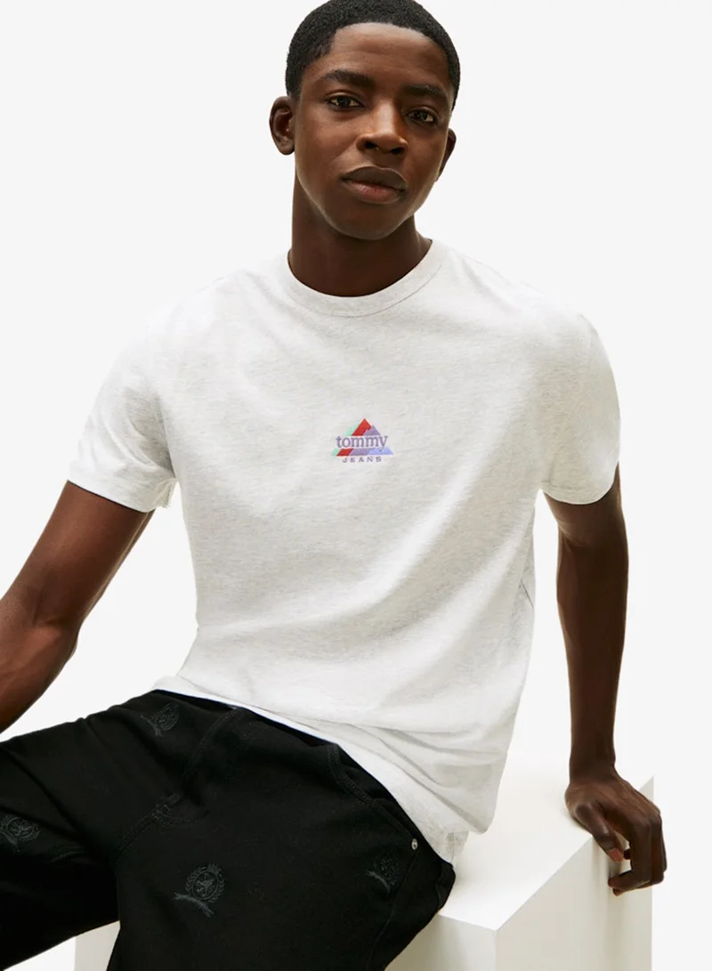 TOMMY JEANS  Regular Peaks Crew Neck T-Shirt for Men | Best Price UAE