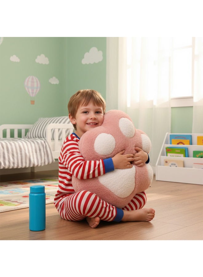 DANUBE HOME 45cm Pink Paw Plush Cushion – Soft Cuddly Paw Pillow for Kids | Cute Animal Cushion for Bed, Nursery & Girls Room Decor | Ideal Gift for Kids - Image 2
