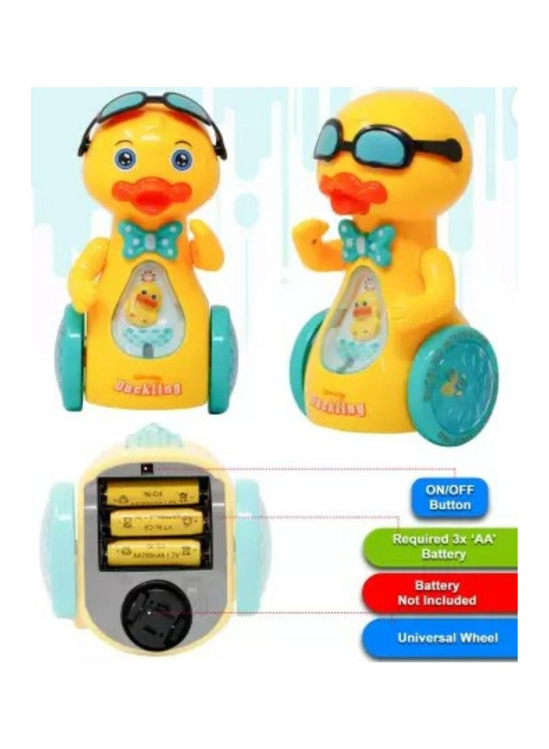 صندوق العاب لعبة البطة الموسيقية - ألعاب الأطفال الصغار المشي الخفقان والرقص الممتعة ألعاب الأطفال على شكل بطة للأولاد والبنات للأطفال أو الأطفال الصغار - Image 3