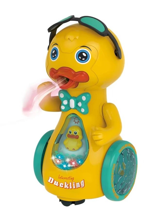 صندوق العاب لعبة البطة الموسيقية - ألعاب الأطفال الصغار المشي الخفقان والرقص الممتعة ألعاب الأطفال على شكل بطة للأولاد والبنات للأطفال أو الأطفال الصغار - Image 4