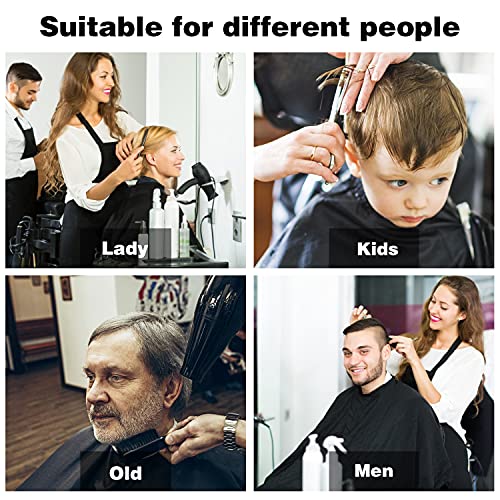 Minewill Waterproof Nylon Salon Hair Cutting Cape,Large Haircut Cape with Adjustable Elastic Neckline,Hairdressing Apron for Home Salon and Barbershop,4 pack - Image 5