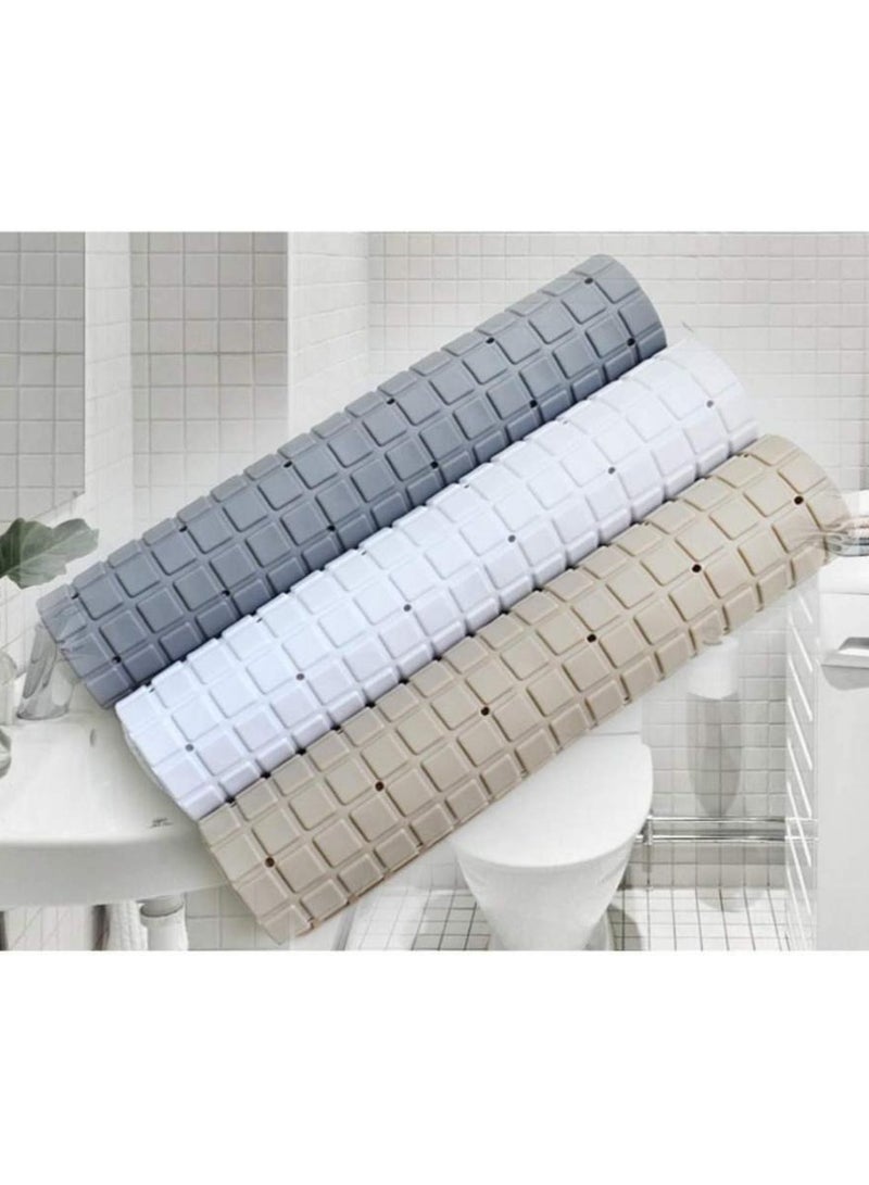 اليسا سجادة استحمام مطاطية مانعة للانزلاق - سجادة أمان لحوض الاستحمام مزودة بأكواب شفط قوية وفتحات تصريف، سجادة حمام مضادة للانزلاق للأطفال وكبار السن - Image 3