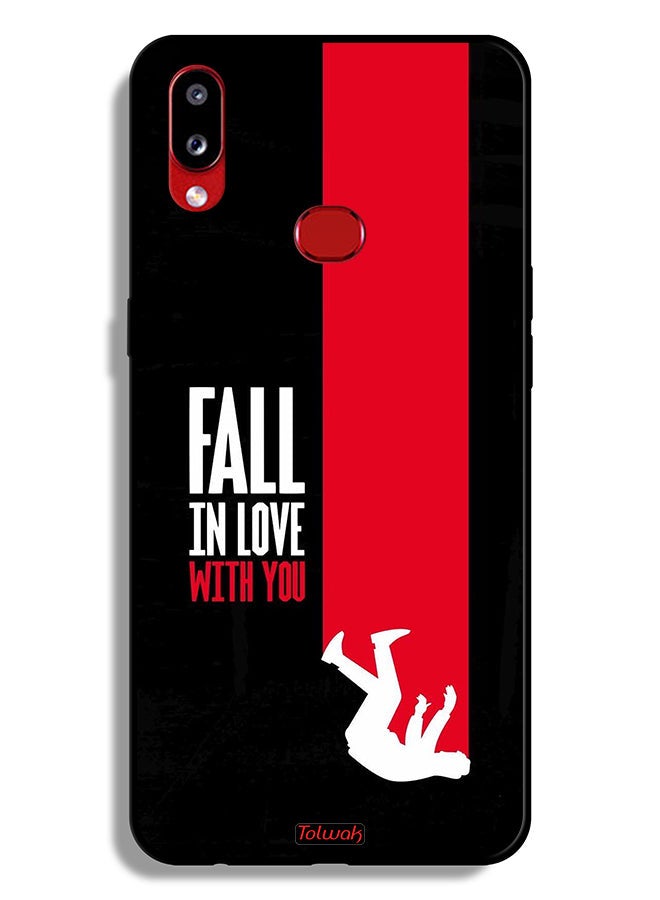 Tolwak Samsung Galaxy A10s Protective Case Cover Fall In Love With You - Image 1