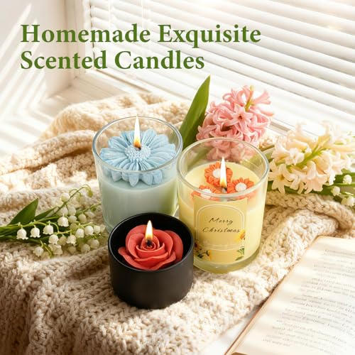 SAEUYVB Candle Making Kit,Candle Making Kit for Adults & Beginners - DIY Starter Soy Candle Making Supplies with Digital Wax Warmer,Soy Wax Etc-Perfect Home Craft & Gift Idea - Image 5