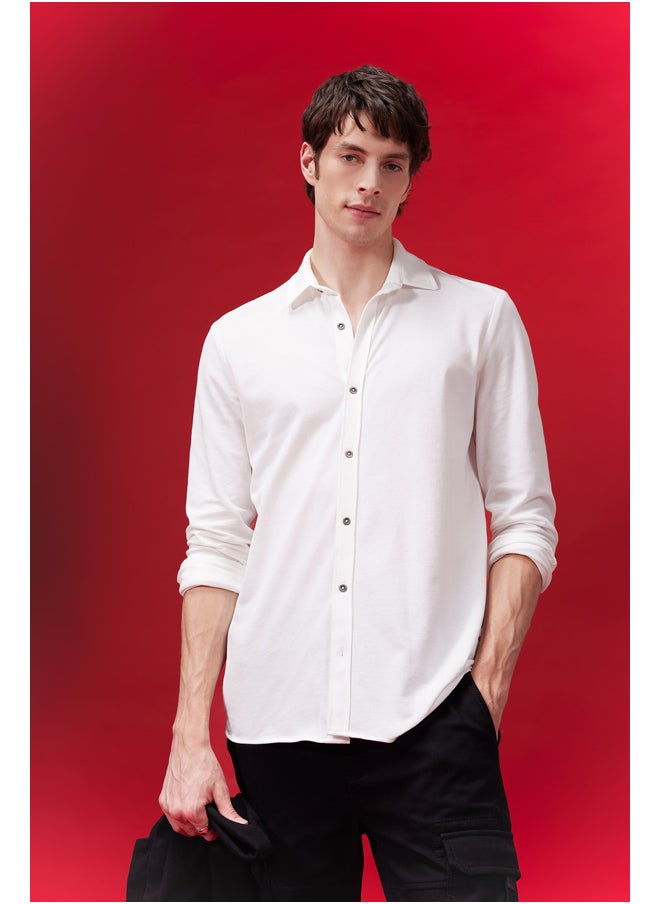 DeFacto - Man Regular Fit Woven Long Sleeve Shirt - Image 1