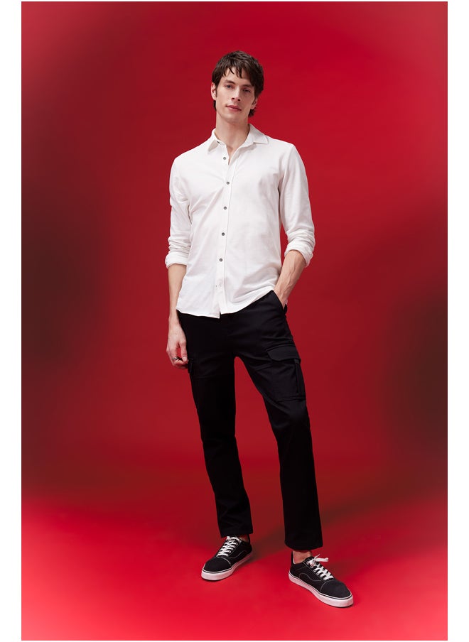 DeFacto - Man Regular Fit Woven Long Sleeve Shirt - Image 1