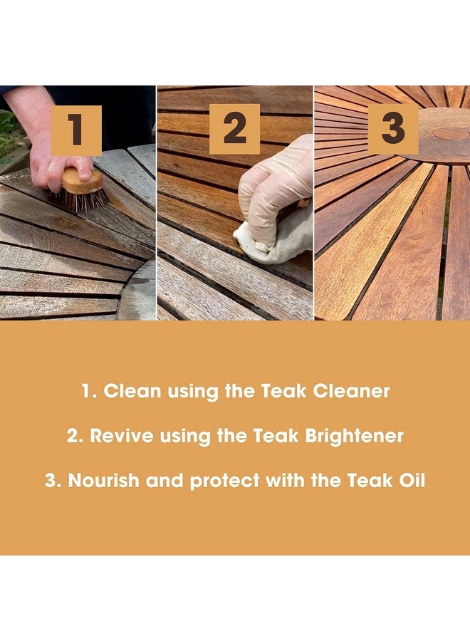 Furniture Clinic - Furniture Clinic Garden Furniture Restoration Kit | For Outdoor Wood Patio Furniture Such as Teak & Other Wood Types | Clean, Brighten, Nourish, & Protect Treated and Untreated Wood - Image 1