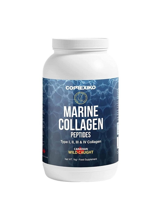 CORREXIKO Hydrolyzed Marine Collagen Peptides Powder. Canadian Wild-Caught Fish Skin(Not Scales)-Colageno Hidrolizado en Polvo-Vital Protein Supplement for Skin, Hair, Joints and Digestion, Marine Powder (1kg) - Image 1