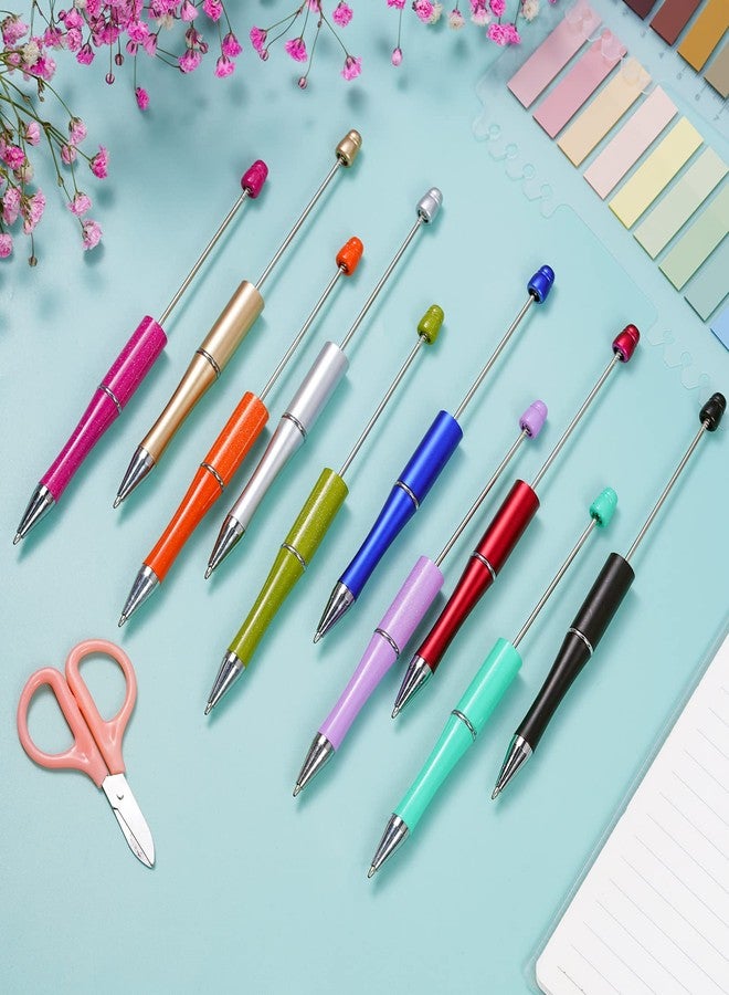 jiebor 20Pcs Beadable Pens Plastic Bead DIY Ballpoint Pens for Bridal Graduation Gift Office Supplies - Image 2