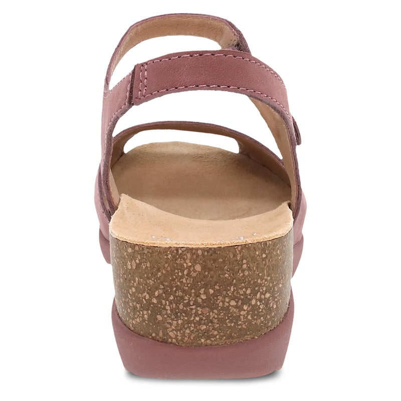 Dansko Marcy Slip-On Wedge Sandal for Women - Comfortable Wedge Shoes with Arch Support -Fully Adjustable - Versatile Casual to Dressy Footwear - Lightweight Rubber Outsole Rose 7.5-8 M US - Image 5