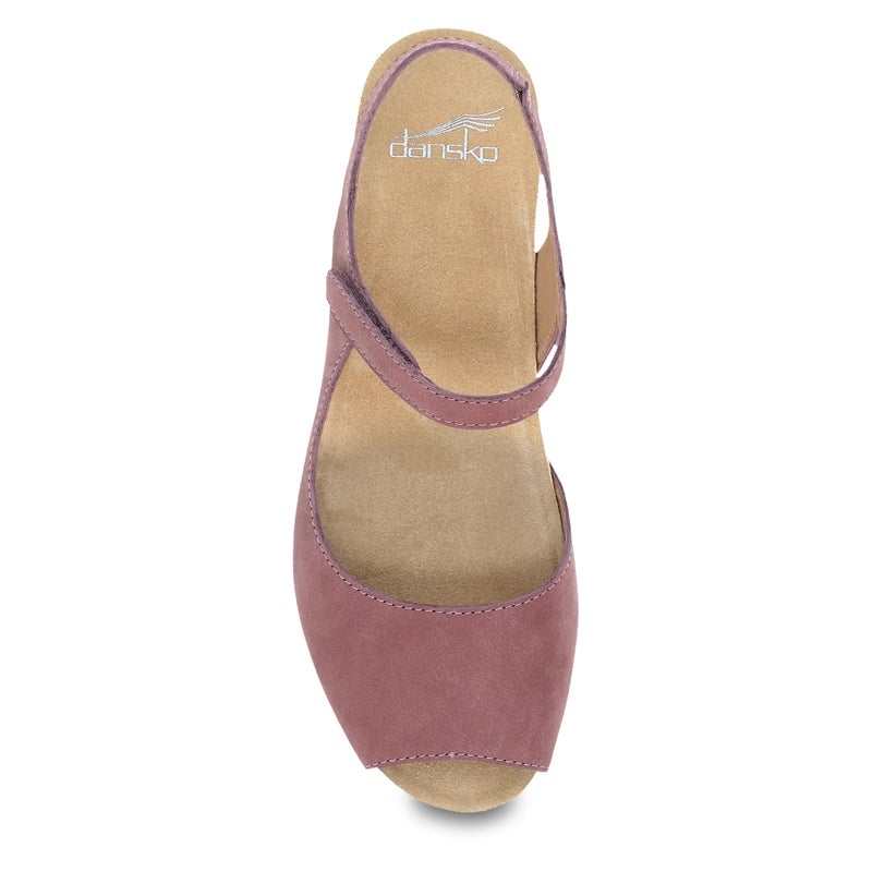 Dansko Marcy Slip-On Wedge Sandal for Women - Comfortable Wedge Shoes with Arch Support -Fully Adjustable - Versatile Casual to Dressy Footwear - Lightweight Rubber Outsole Rose 7.5-8 M US - Image 2
