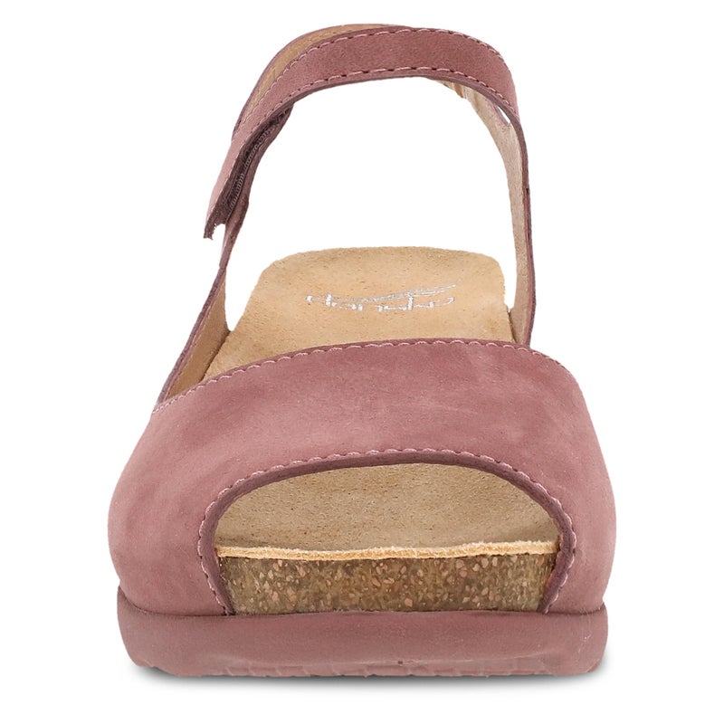Dansko Marcy Slip-On Wedge Sandal for Women - Comfortable Wedge Shoes with Arch Support -Fully Adjustable - Versatile Casual to Dressy Footwear - Lightweight Rubber Outsole Rose 7.5-8 M US - Image 4