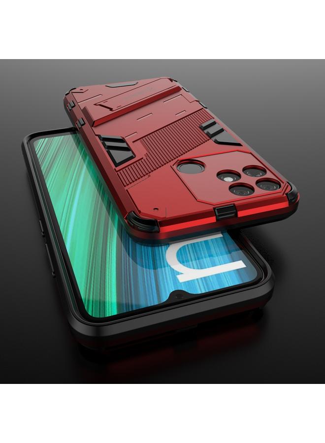 اس-توب جراب لهاتف OPPO Realme Narzo 50A Punk Armor 2 في 1 PC + جراب هاتف مقاوم للصدمات من مادة TPU مع حامل غير مرئي - Image 5