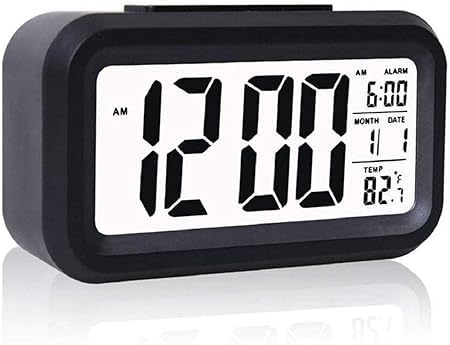 KAVSIYA Digital Alarm Clock Table Clock for Students Home Office Corporate with Automatic Sensor Date Temperature - Image 2