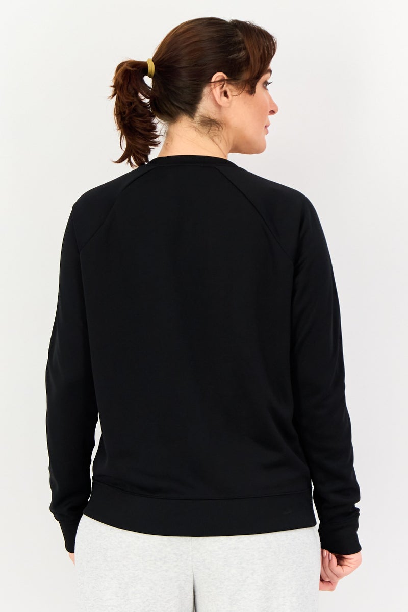 Nike ملابس رياضية نسائية بأكمام طويلة للياقة البدنية، سوداء - Image 3