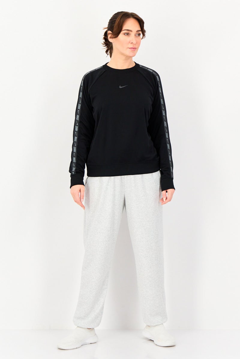 Nike ملابس رياضية نسائية بأكمام طويلة للياقة البدنية، سوداء - Image 4