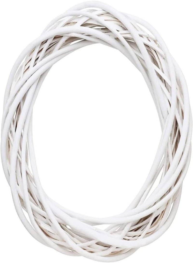 GGOOT Willow Wreath Wicker Wreath Decor Christmas Rattan Wreath 30cm Vine Ring Floral Hoop Natural Wreath Base Ornaments Craft Accessories  - Image 1