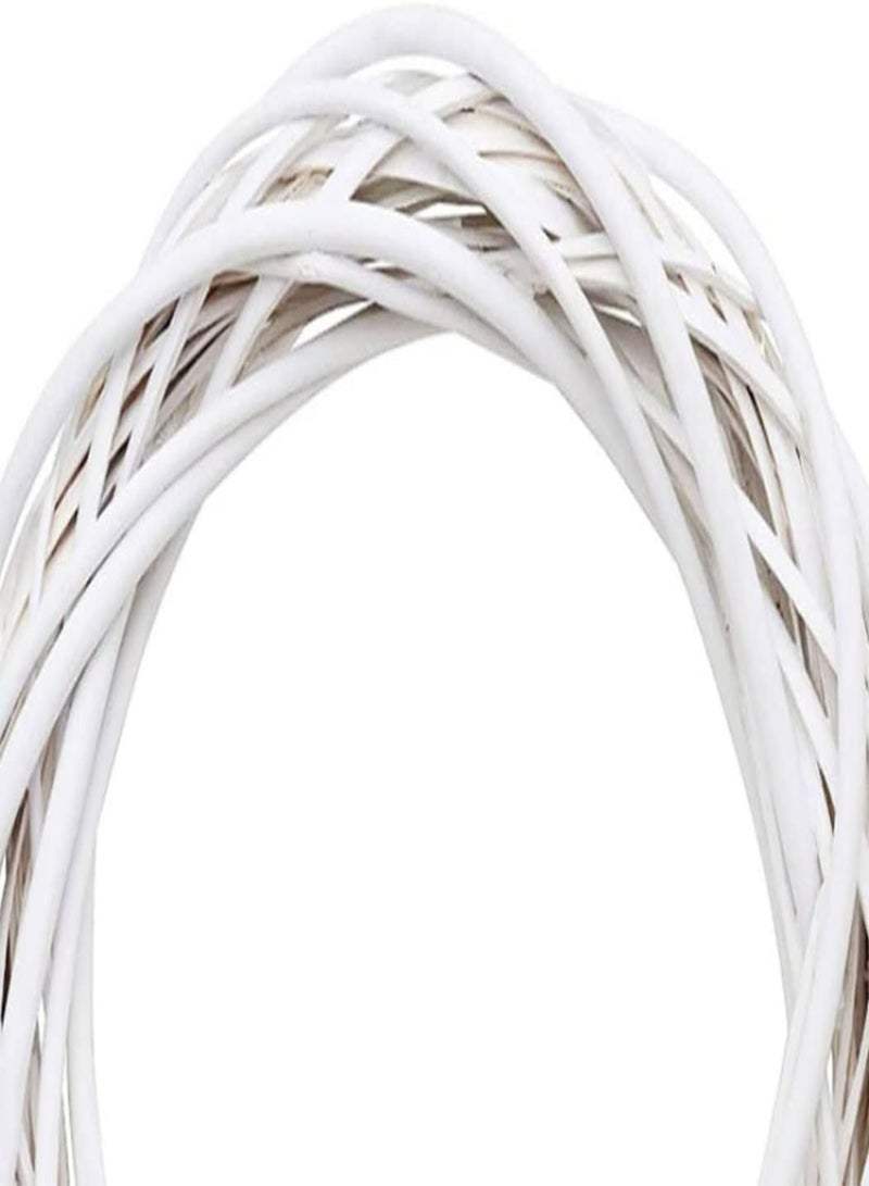 GGOOT Willow Wreath Wicker Wreath Decor Christmas Rattan Wreath 30cm Vine Ring Floral Hoop Natural Wreath Base Ornaments Craft Accessories  - Image 2