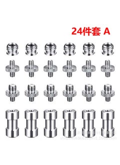 Camera Screw Set 1/4 Hot Shoe 3/8 Tripod Adapter 24-piece set A