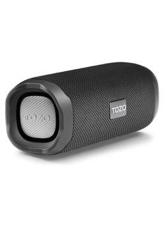 TOZO Pa2 Bluetooth Speaker With Three Eq Modes 25H Playback Supported Calls Ipx8 Waterproof Portable Wireless Speaker With Dual Dynamic Coil Drivers Stereo Sound Perfect For Home And Outdoors Black  - Image 1