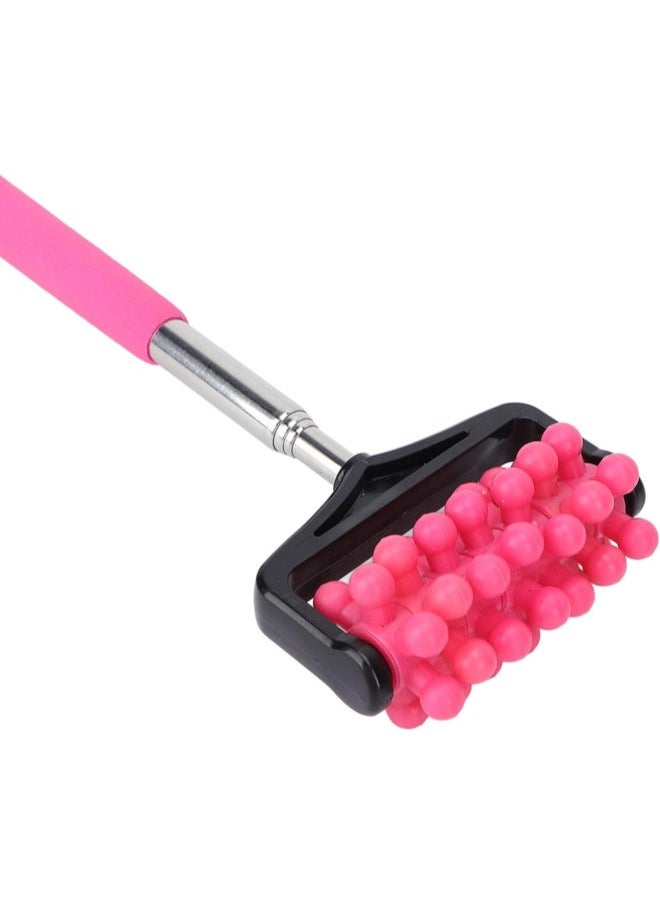 silvercnc Telescopic Back Massage Stick,Handheld Roller Massager Household Manual Massage Tool for Pain Relief Muscle Soreness(Pink)  - Image 2