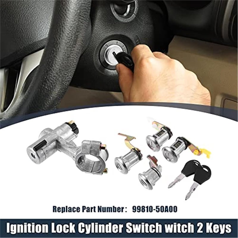 Ignition Switch Lock Cylinder Set for Nissan - Image 5