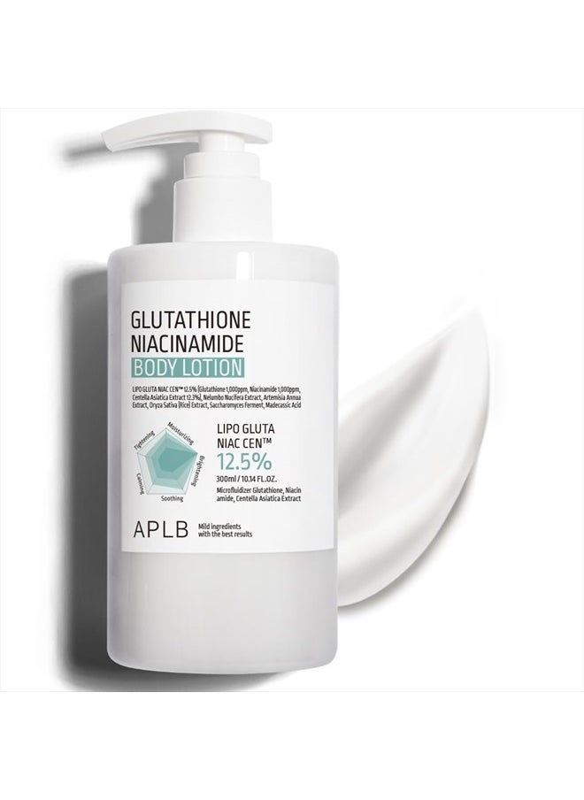 APLB - Glutathione Niacinamide Body Lotion | LIPO GLUTA NIAC CEN™ 12.5% 10.14 FL.OZ/Korean Skincare, Long lasting hydration, Revitalize for gentle and improve skin texture - Image 1
